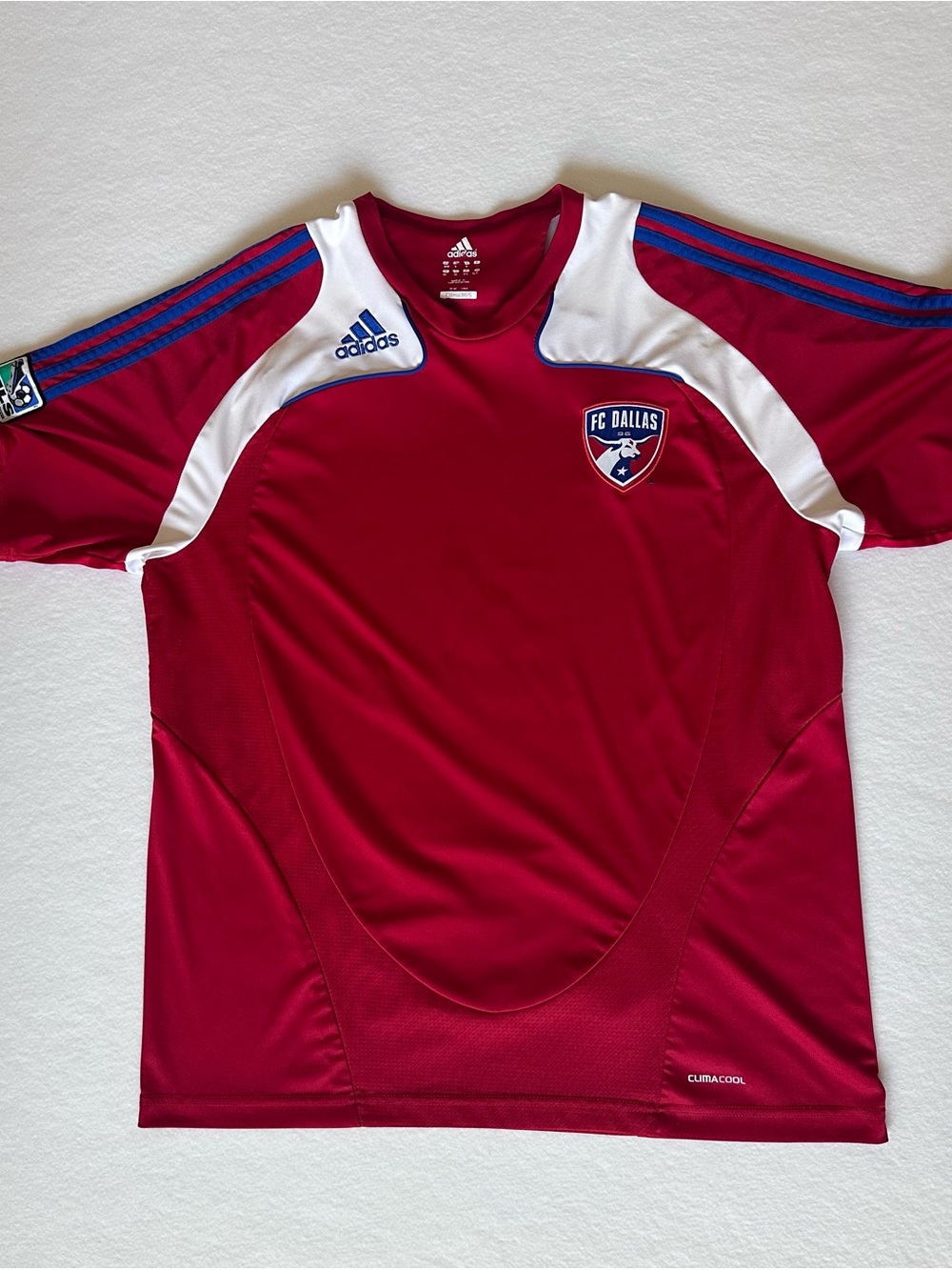 Vintage 2008/2009 Adidas FC Dallas Soccer Training Jersey Shirt - Mens XL